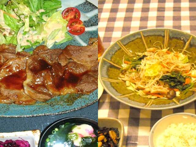 「ルートイン菊川インター」の夕食例
