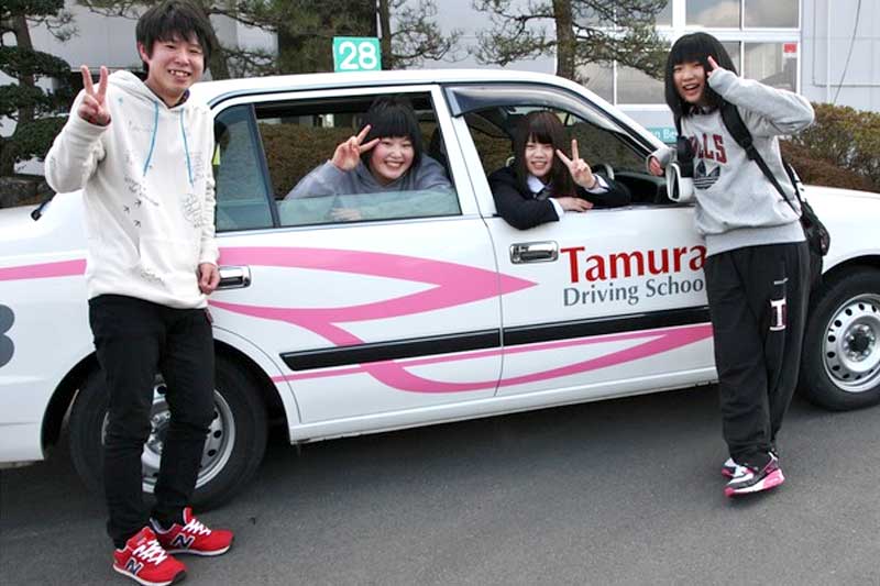 田村自動車教習所の合宿免許の風景
