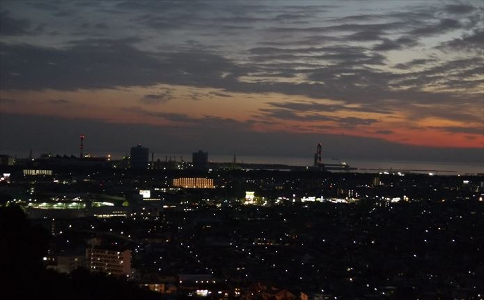 グリーンプラネットハウスからの夜景の写真